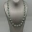 Aquamarine & Roman Glass bead necklace
