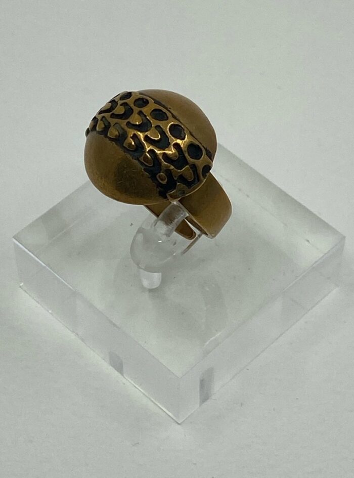 Vintage adjustable Pentti Sarpaneva bronze ring
