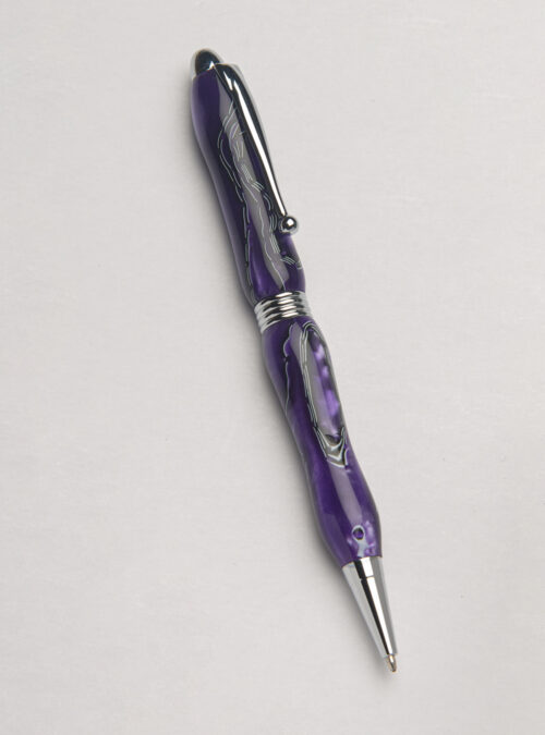 Lacquer pen purple marble