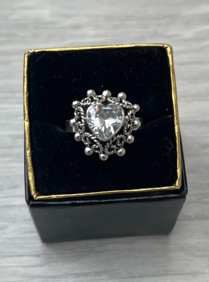 “Just for You” Heart ring in box