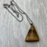 Antique Tigers Eye Pendant with Chain