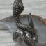 Large Snake Ring Markasite & Sterling Silver