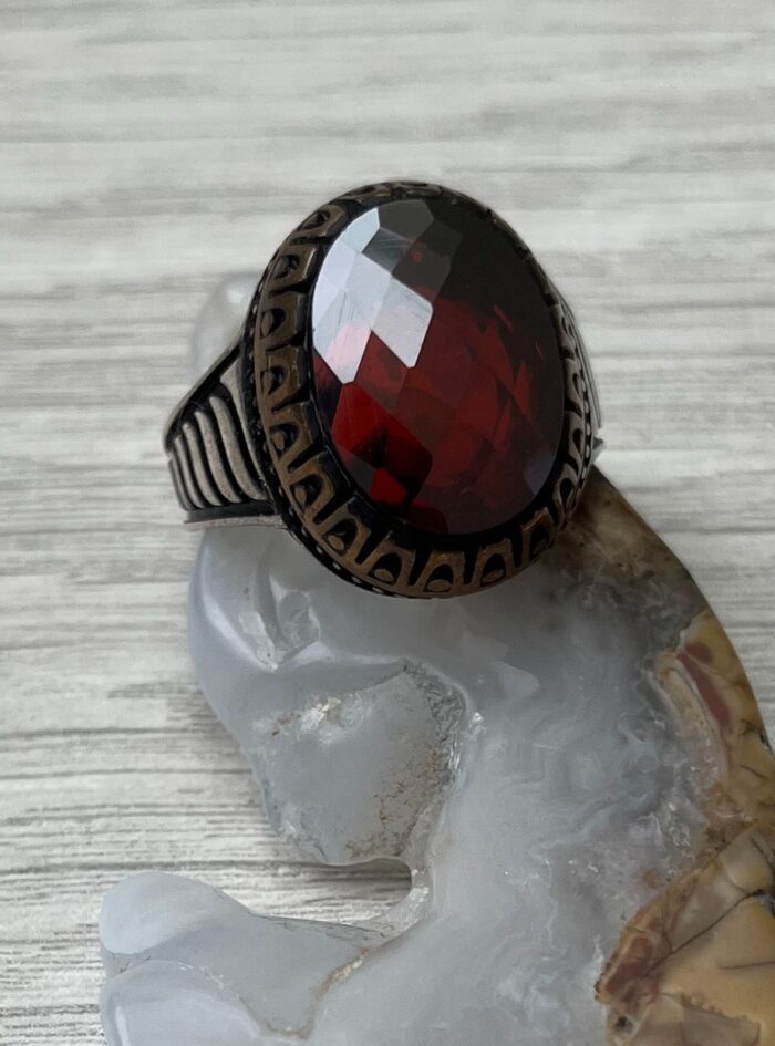 Large Garnet Ring