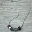 Rainbow Fluorite & Sterling Cube Necklace